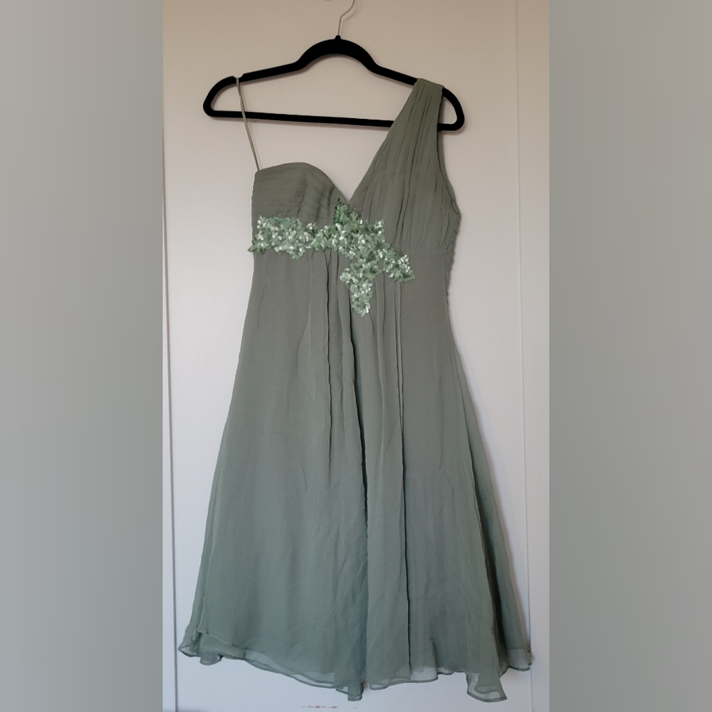 Silk Mango Limited Edition by Zuhair Murad Asymmetrical Dress with beading